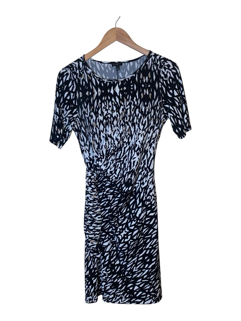 Talbots Dress Women's Size 10p Ruched Sleeveless Tie Waist Knit Casual Summer